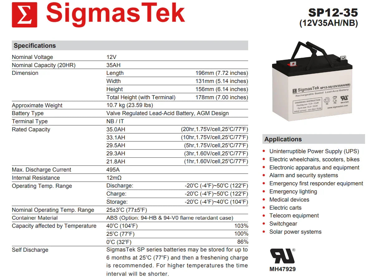Best Power FERRUPS ME 2.1KVA UPS High Performance Replacement Battery Set