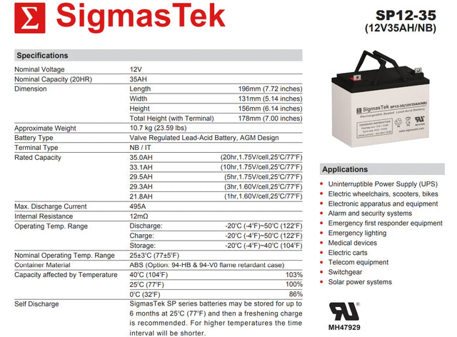 Best Power FERRUPS ME 2.1KVA UPS High Performance Replacement Battery Set