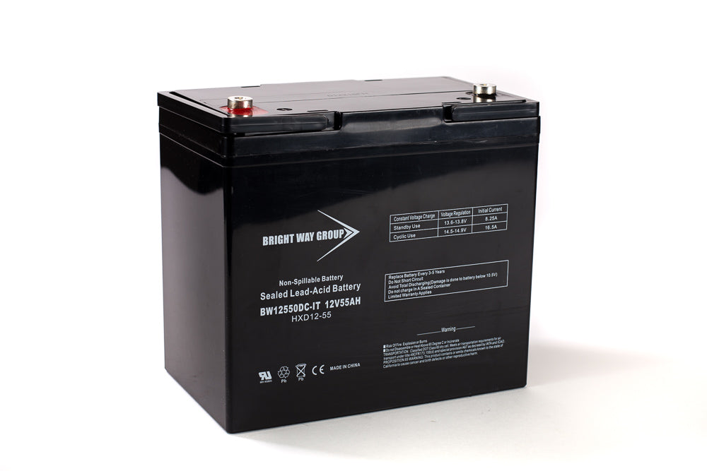 Universal Power UPG 12V 55Ah High-Performance Solar AGM SLA Compatible Replacement Battery