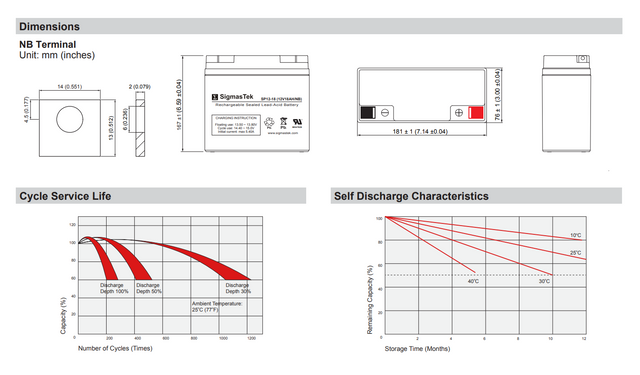 Enduring CBE20-12 High Performance Replacement Battery