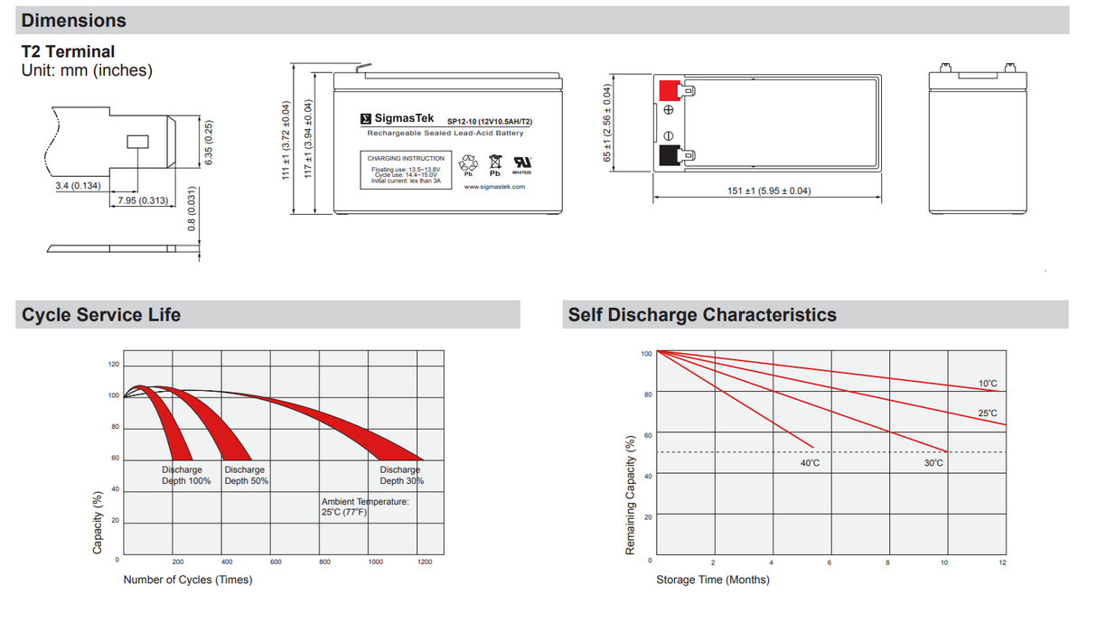 Sunnyway SW12100 High Performance Replacement Battery