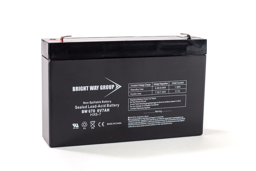 Lithonia EL Emergency Lighting Compatible Replacement Battery By Bright Way