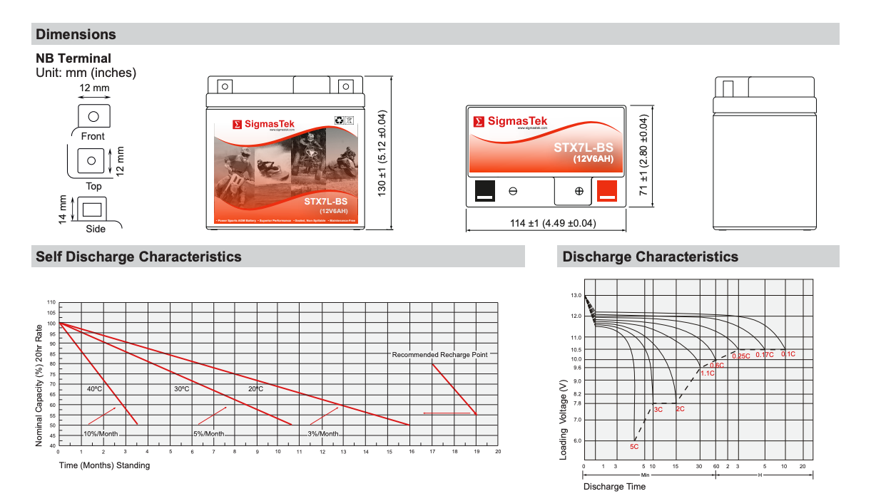 Champion 7L-BS High Performance Replacement Battery