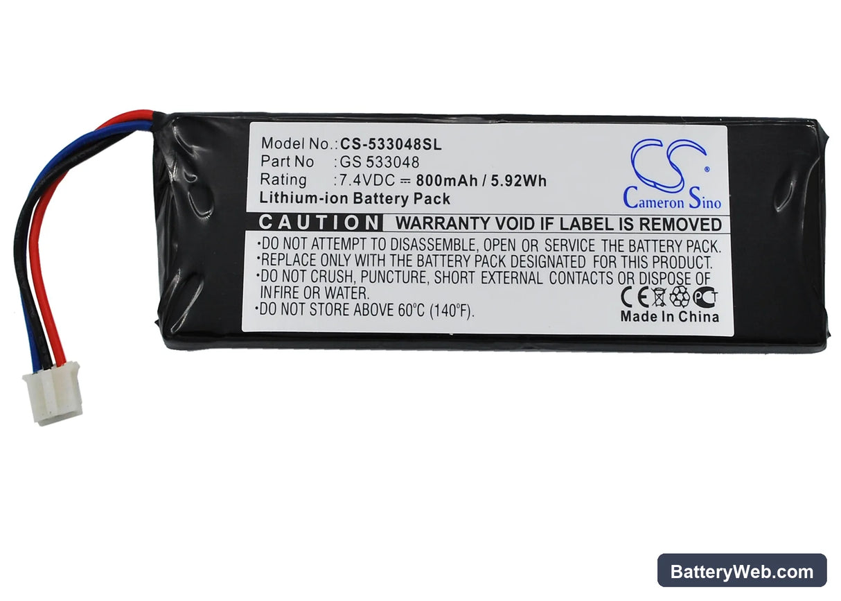 Sonstige X Drive MP3 player Replacement Battery, 7.4V, 800mAh, Li-ion 5