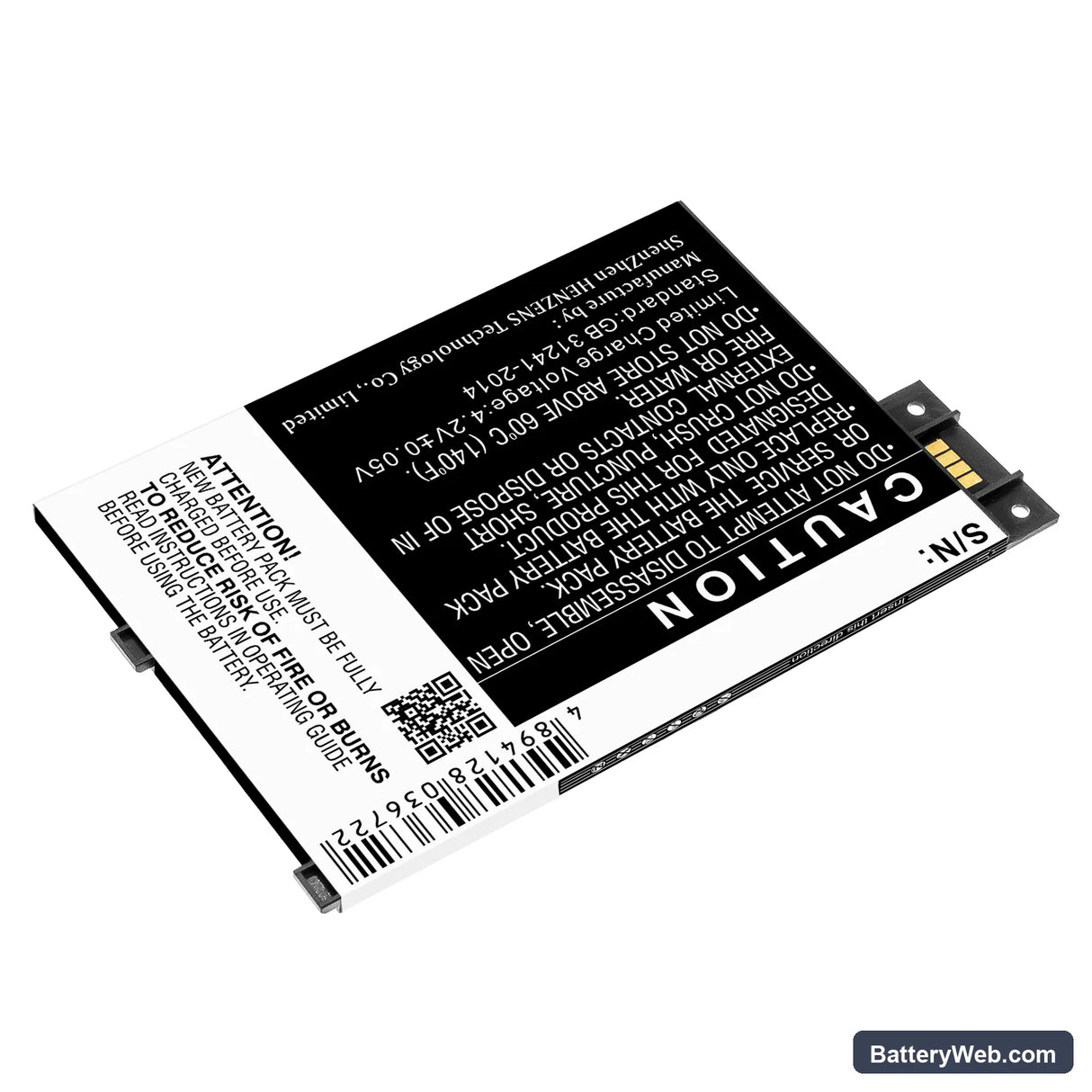Amazon Kindle 3 Replacement Battery, 3.7V, 1900mAh, Li-Polymer 3