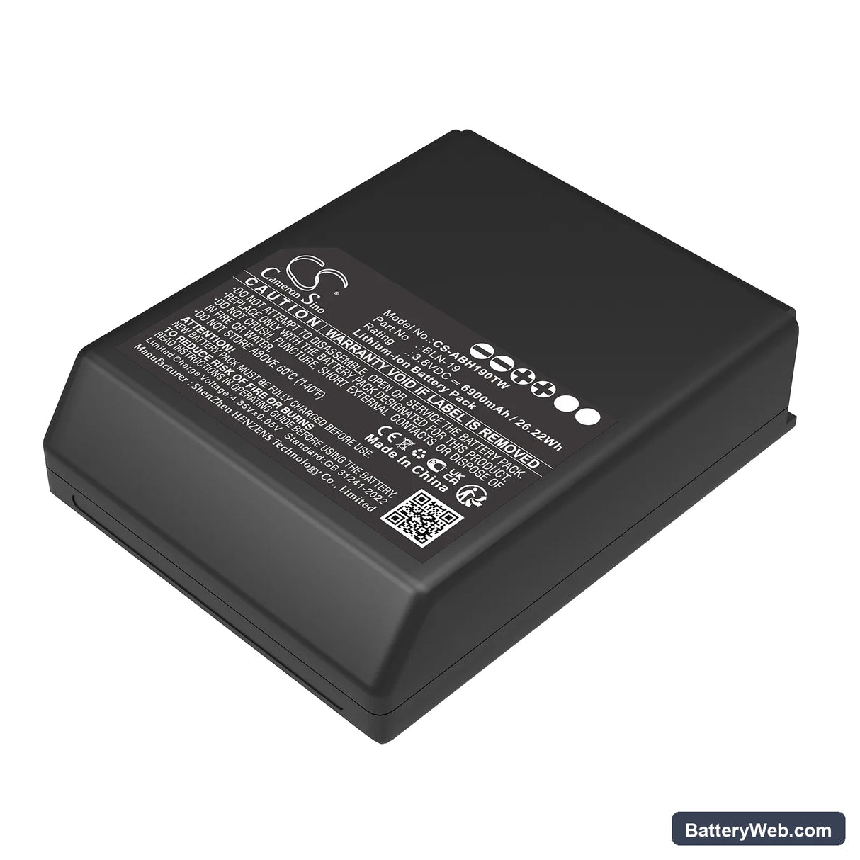Airbus Replacement Battery, 3.8V, 6900mAh, Li-ion 1