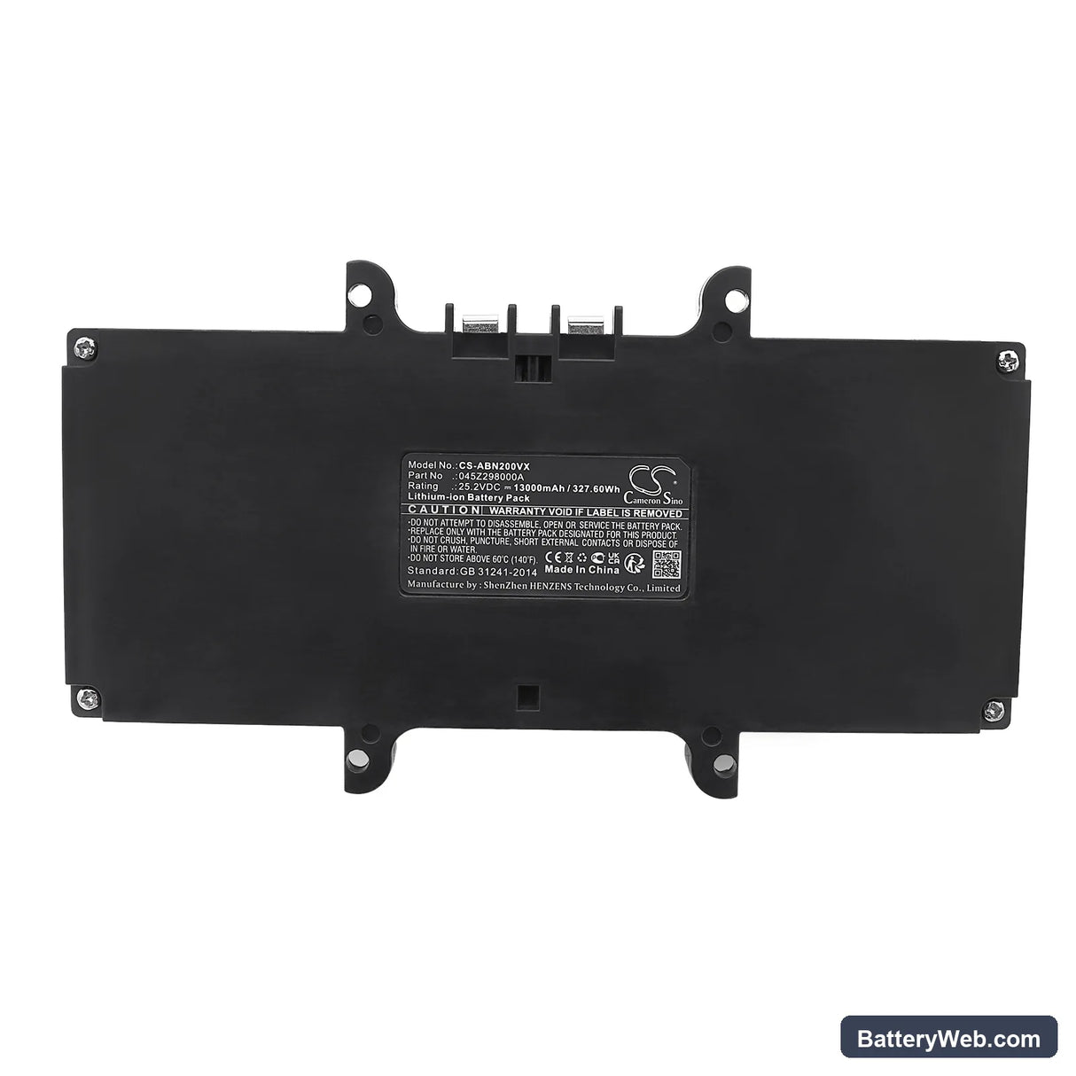 Ambrogio Nemh2o Replacement Battery, 25.2V, 13000mAh, Li-ion 5