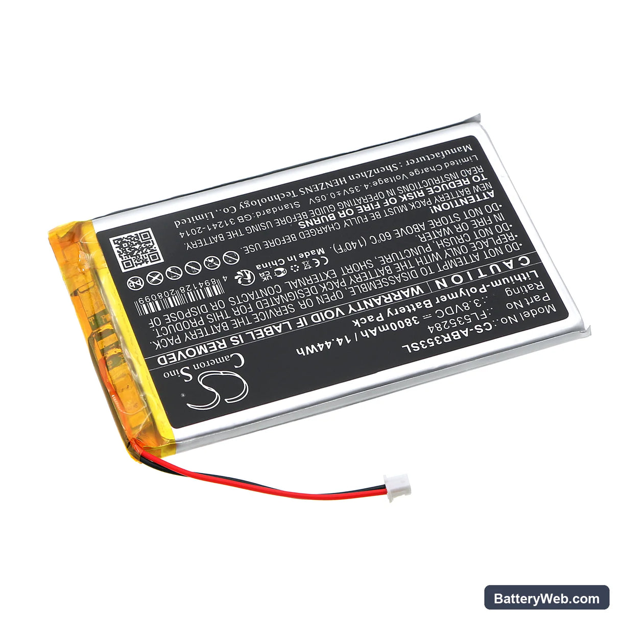 Anbernic RG353P Retro Replacement Battery, 3.8V, 3800mAh, Li-Polymer 2