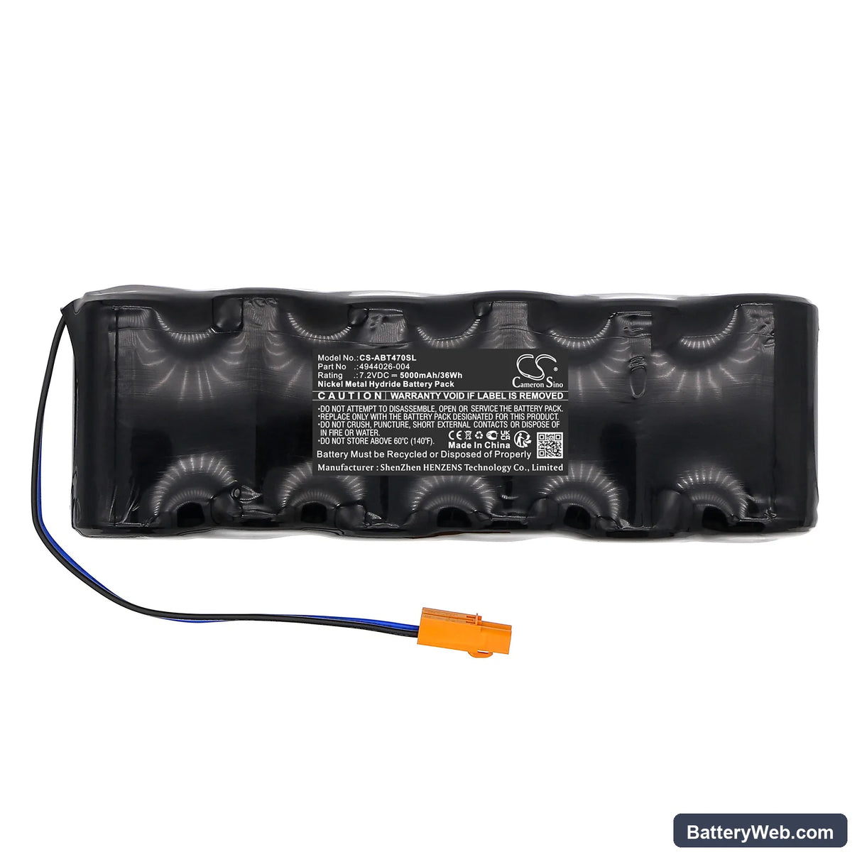 ABB 001-4944026-4/S Replacement Battery, 7.2V, 4000mAh, Li-SOCl2 3