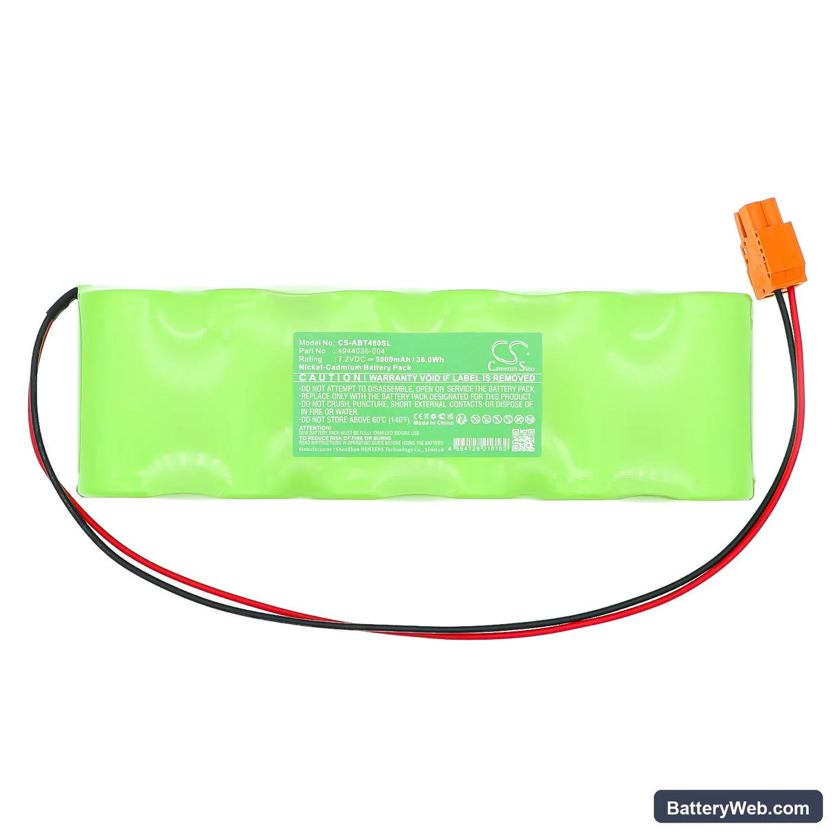ABB 001-4944026-4/S Replacement Battery, 7.2V, 5000mAh, Ni-CD 3
