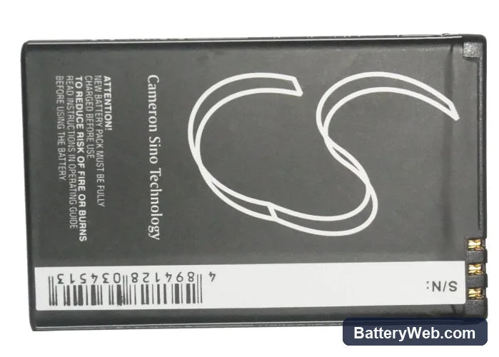 Acer beTouch E110 Replacement Battery, 3.7V, 1500mAh, Li-ion 6