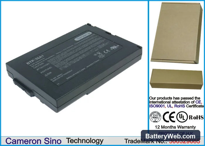 Acer TravelMate 200 Replacement Battery, 9.6V, 4000mAh, Li-ion 1
