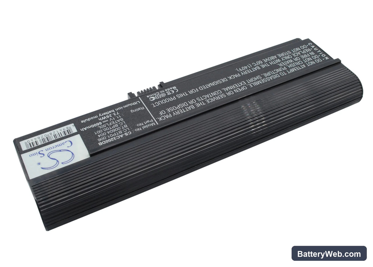 Acer AS36802682 Replacement Battery, 11.1V, 6600mAh, Li-ion 3