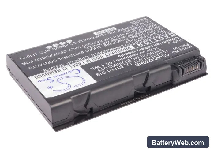 Acer Aspire 3100 Replacement Battery, 14.8V, 4400mAh, Li-ion 1
