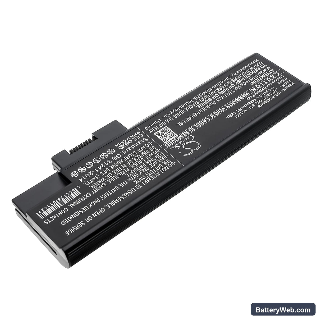 Acer Aspire 1640LC Replacement Battery, 14.8V, 4400mAh, Li-ion 2