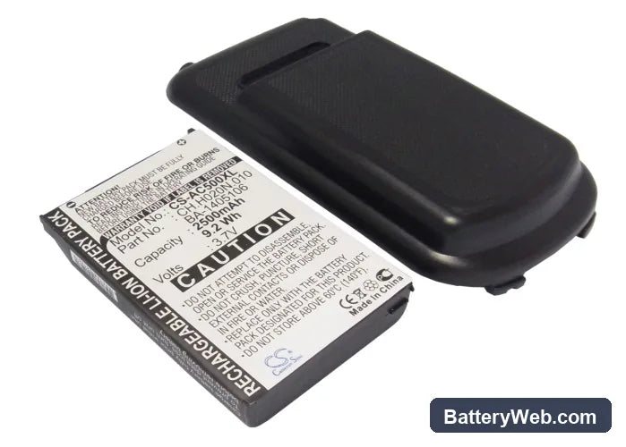 Acer C500 Replacement Battery, 3.7V, 1800mAh, Li-ion 1