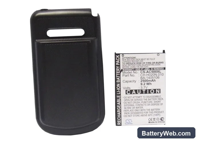 Acer C500 Replacement Battery, 3.7V, 1800mAh, Li-ion 5