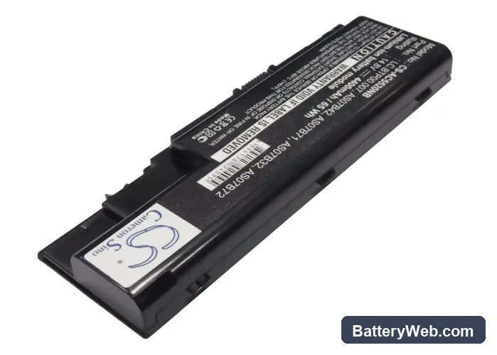 Gateway NV78 Replacement Battery, 14.8V, 4400mAh, Li-ion 2