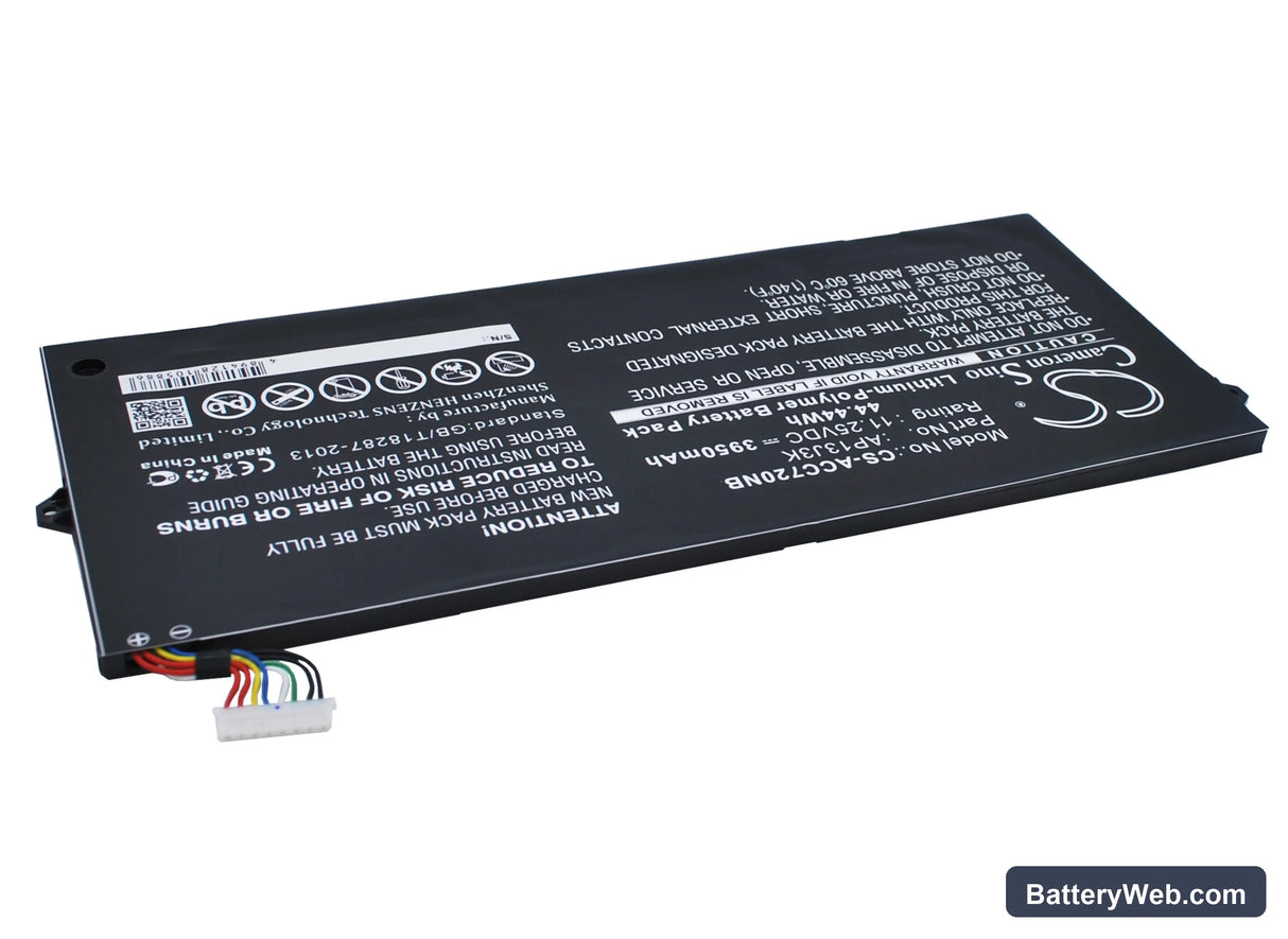 Acer Chromebook 11.6" Replacement Battery, 11.25V, 3950mAh, Li-Polymer 3