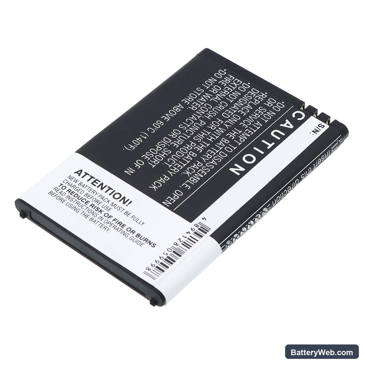 Acer beTouch E130 Replacement Battery, 3.7V, 1700mAh, Li-ion 4