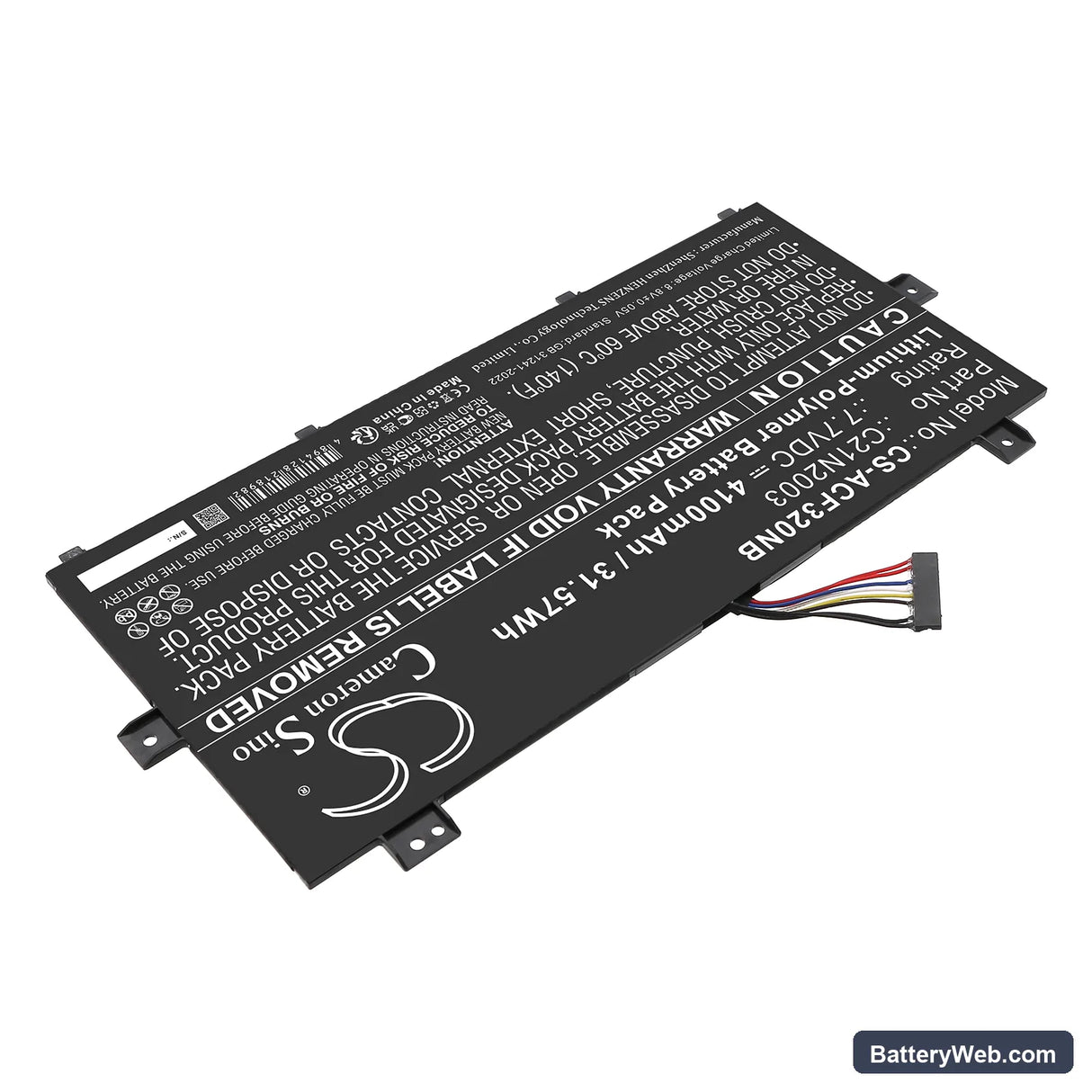 Asus C235VA Replacement Battery, 7.7V, 4100mAh, Li-Polymer 2