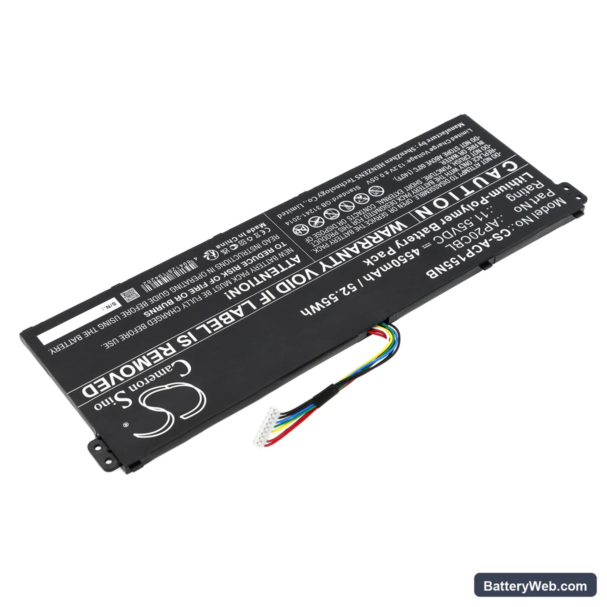 Acer Swift 3 SF314-511-51YL Replacement Battery, 11.55V, 4550mAh, Li-Polymer 2