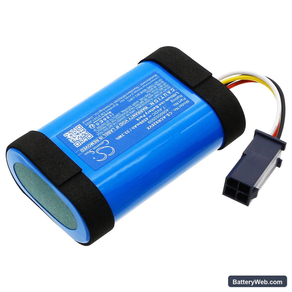 Electrolux PI92-6DGM Replacement Battery, 7.4V, 4500mAh, Li-ion 3