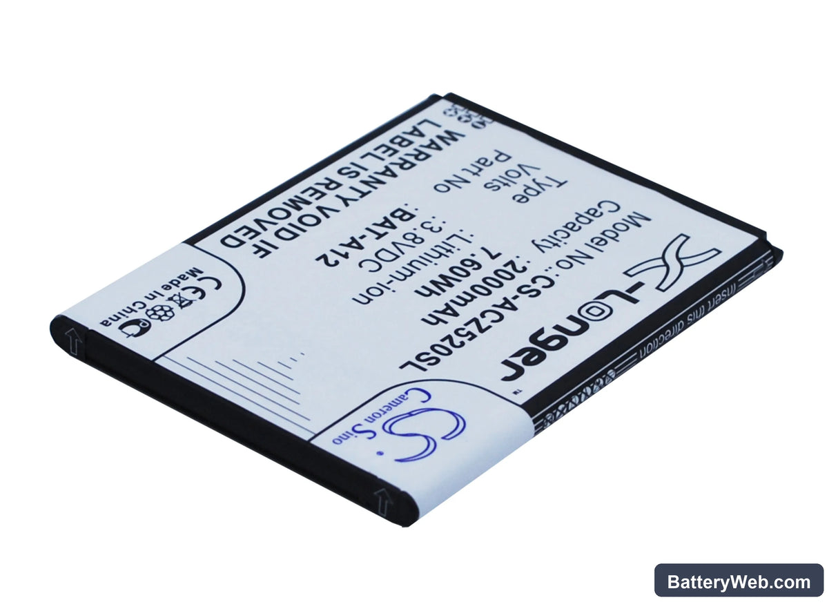 Acer Liquid Z520 Replacement Battery, 3.8V, 2000mAh, Li-ion 2