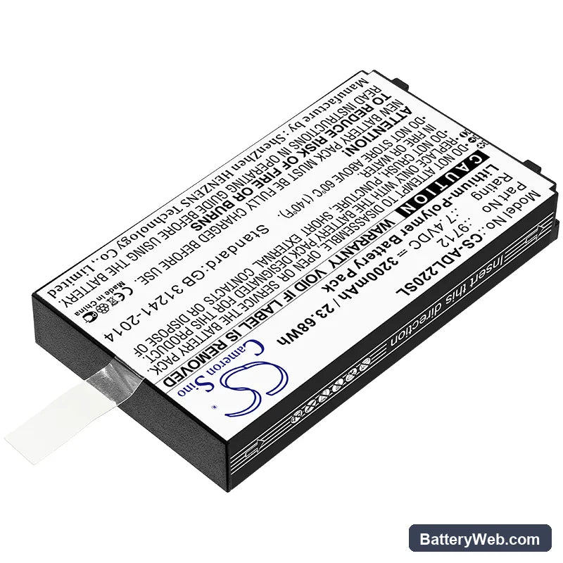 Additel 22XA Multifunction Calibrator Replacement Battery, 7.4V, 3200mAh, Li-Polymer 2