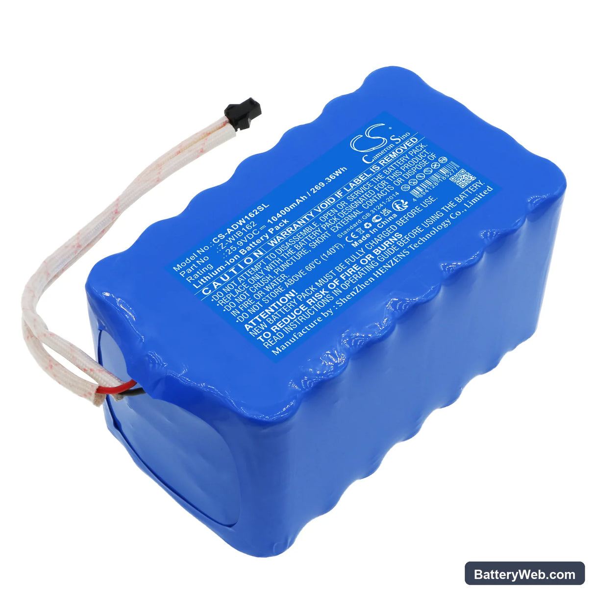 American DJ WIFLY EXR HEX PAR Replacement Battery, 25.9V, 10400mAh, Li-ion 1
