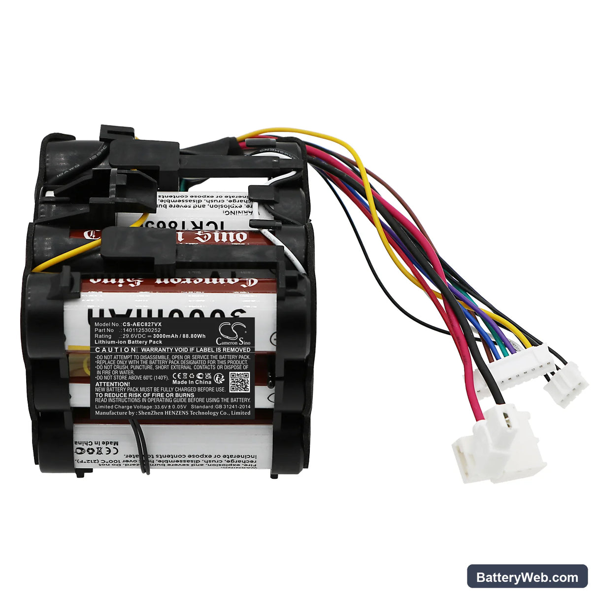 AEG CX8-2-75FF Replacement Battery, 29.6V, 3000mAh, Li-ion 3