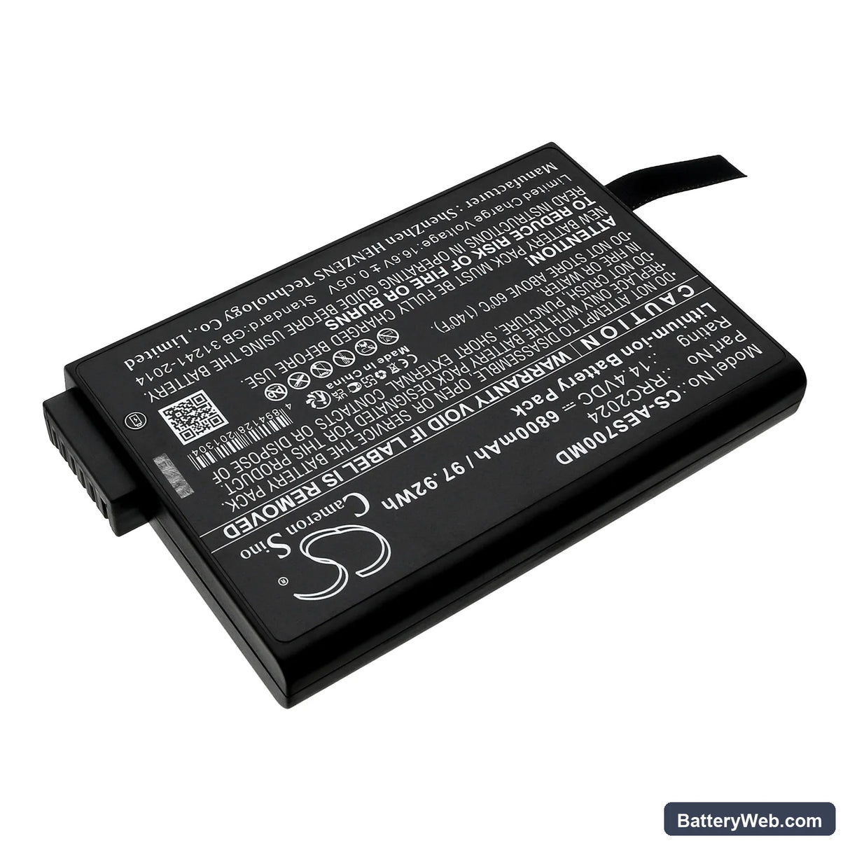 Aeonmed RESPIRATOR VG70 Replacement Battery, 14.4V, 6800mAh, Li-ion 2