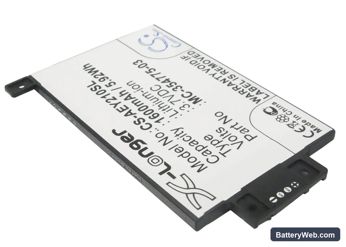 Amazon Kindle Paperwhite 2014 Version Replacement Battery, 3.7V, 1600mAh, Li-ion 2