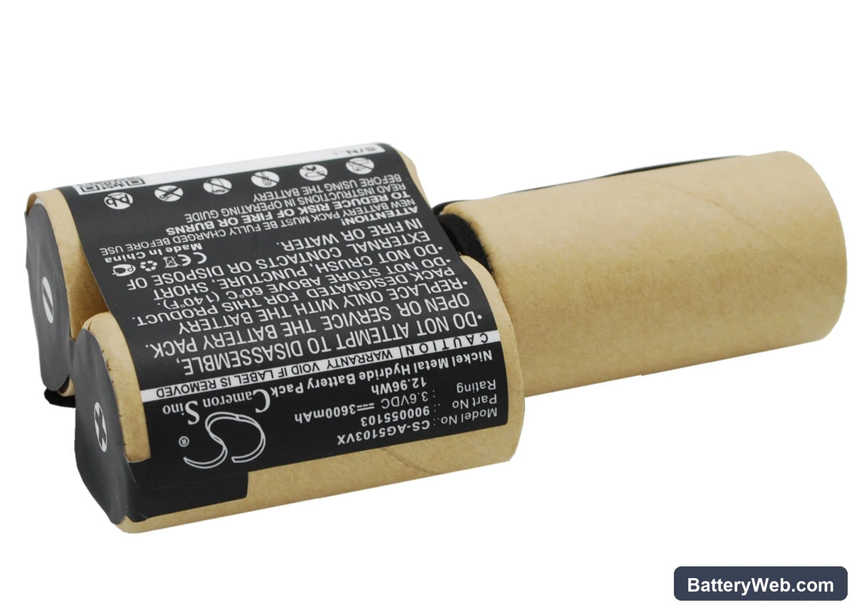 AEG Electrolux FM Replacement Battery, 3.6V, 3600mAh, Ni-MH 2