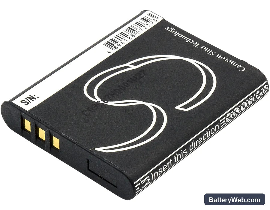 Agfa Optima 147 Replacement Battery, 3.7V, 800mAh, Li-ion 3