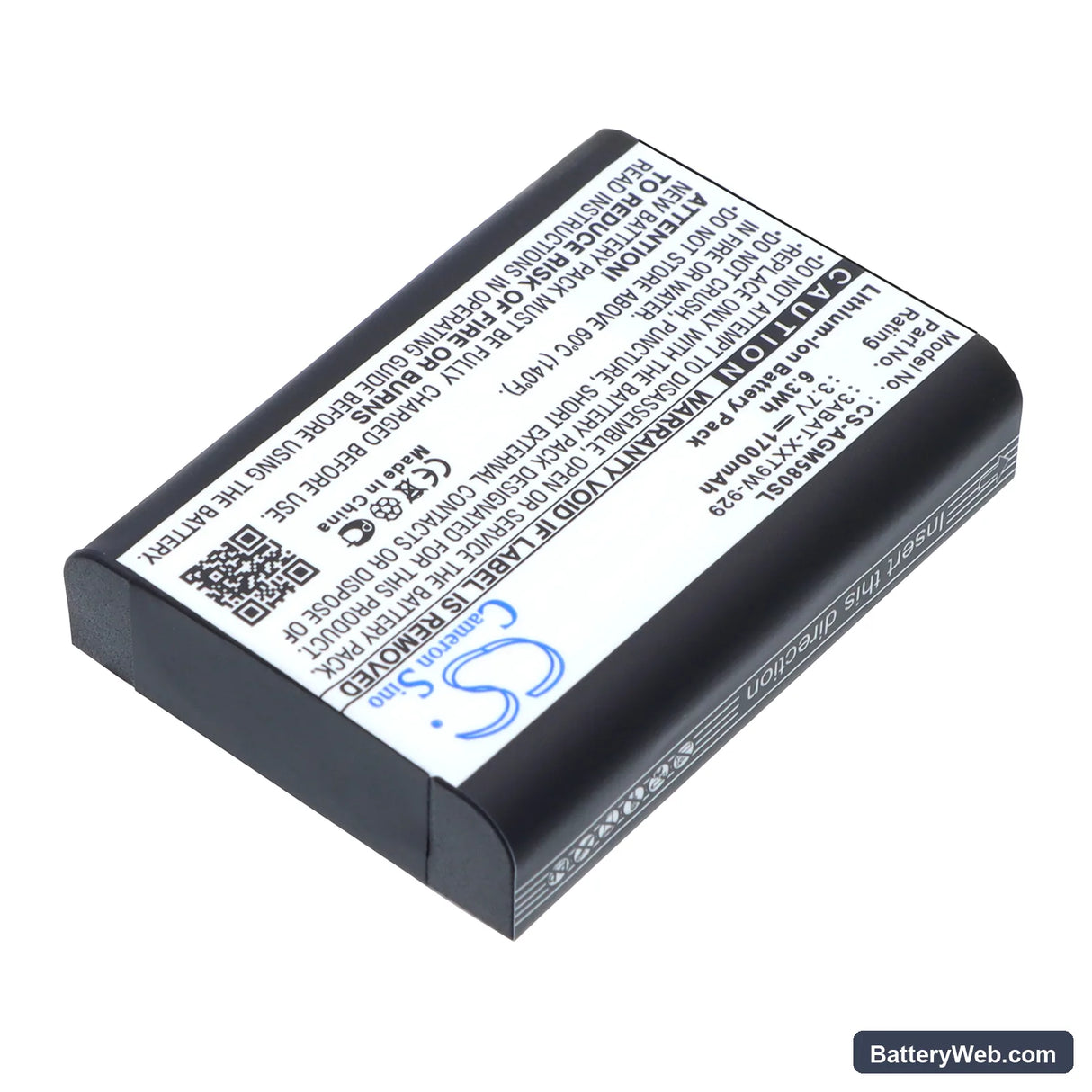 Astro Gaming MixAmp 5.8 RX Replacement Battery, 3.7V, 1700mAh, Li-ion 2