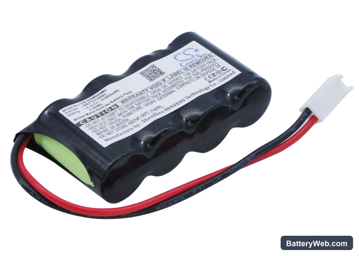 Air Shields-Vickers Minolta Replacement Battery, 4.8V, 500mAh, Ni-MH 1