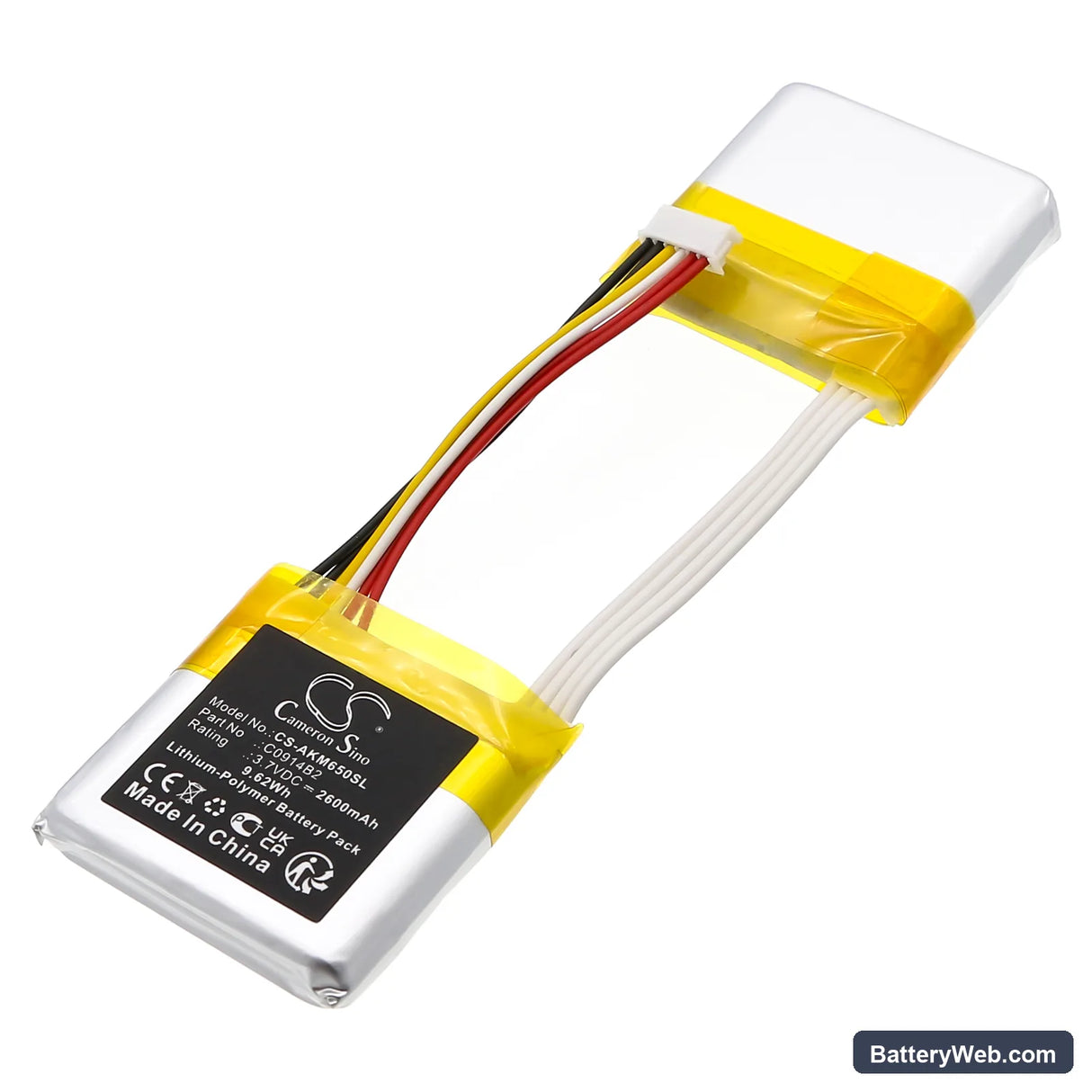 AnkerWork M650 Replacement Battery, 3.7V, 2600mAh, Li-Polymer 1