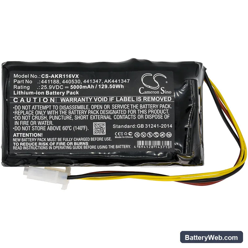 AL-KO 441188 Replacement Battery, 25.9V, 5000mAh, Li-ion 3