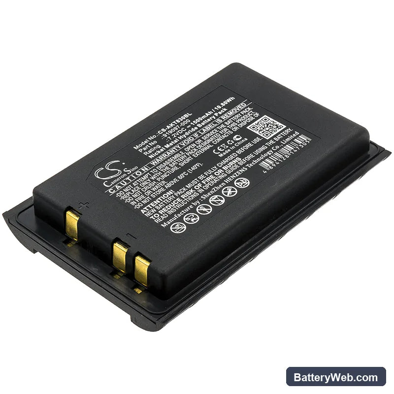 Akerstroms BC82 Replacement Battery, 7.2V, 1500mAh, Ni-MH 1