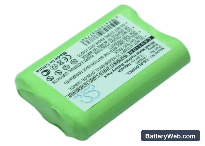 V Tech VT1421 Replacement Battery, 3.6V, 700mAh, Ni-MH 2