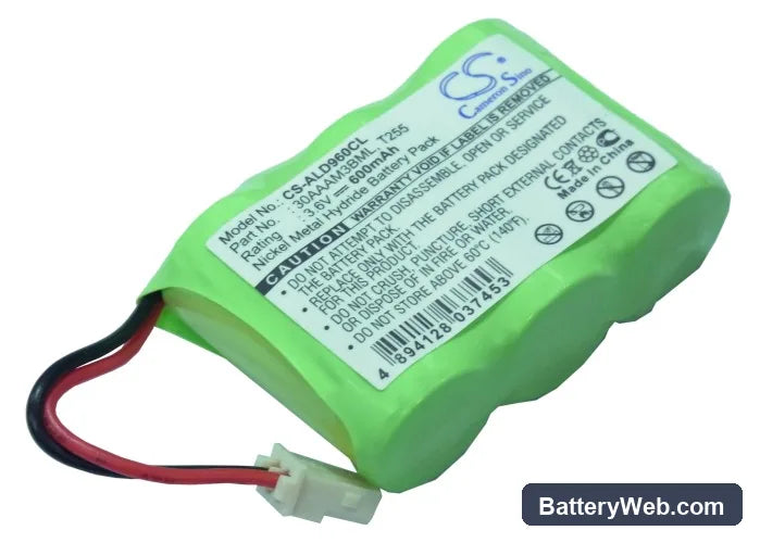 Doro 1450 Replacement Battery, 3.6V, 600mAh, Ni-MH 1