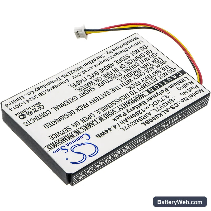 Autec Air A4 Replacement Battery, 3.7V, 1200mAh, Li-Polymer 2