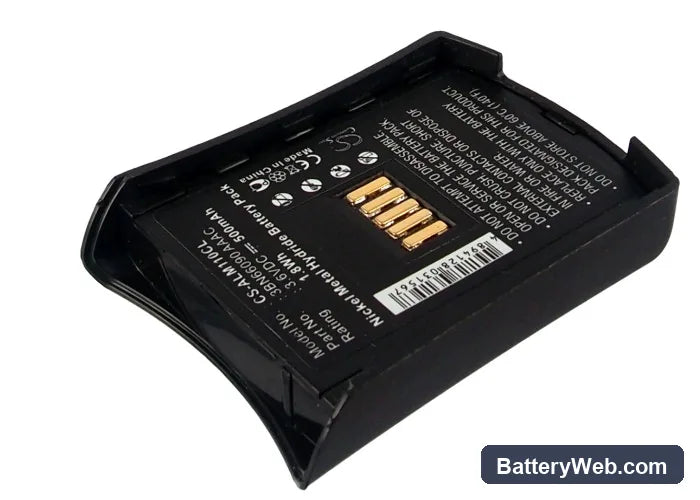 Alcatel Mobile 100 Reflexes Replacement Battery, 3.6V, 500mAh, Ni-MH 2