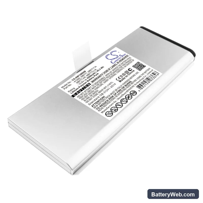 Apple MacBook 13" A1278 Replacement Battery, 10.8V, 4200mAh, Li-Polymer 1