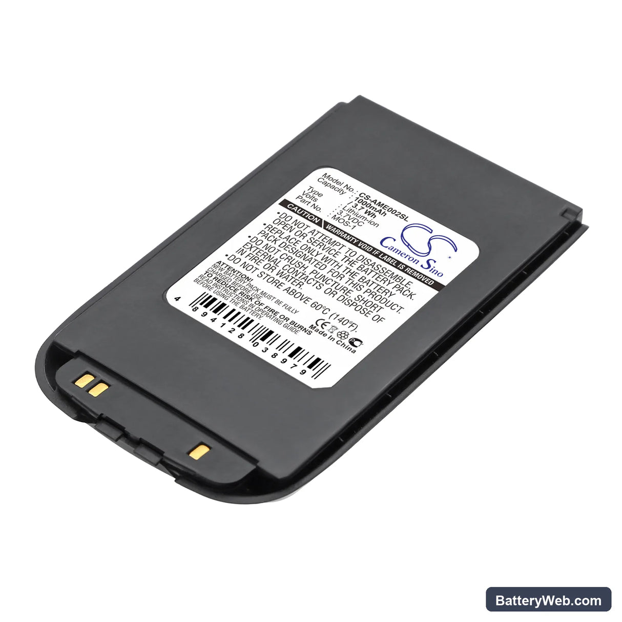 AMOI MOS-1 Replacement Battery, 3.7V, 1000mAh, Li-ion 1