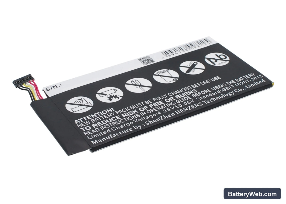 Asus ME370TG Replacement Battery, 3.75V, 4200mAh, Li-Polymer 4