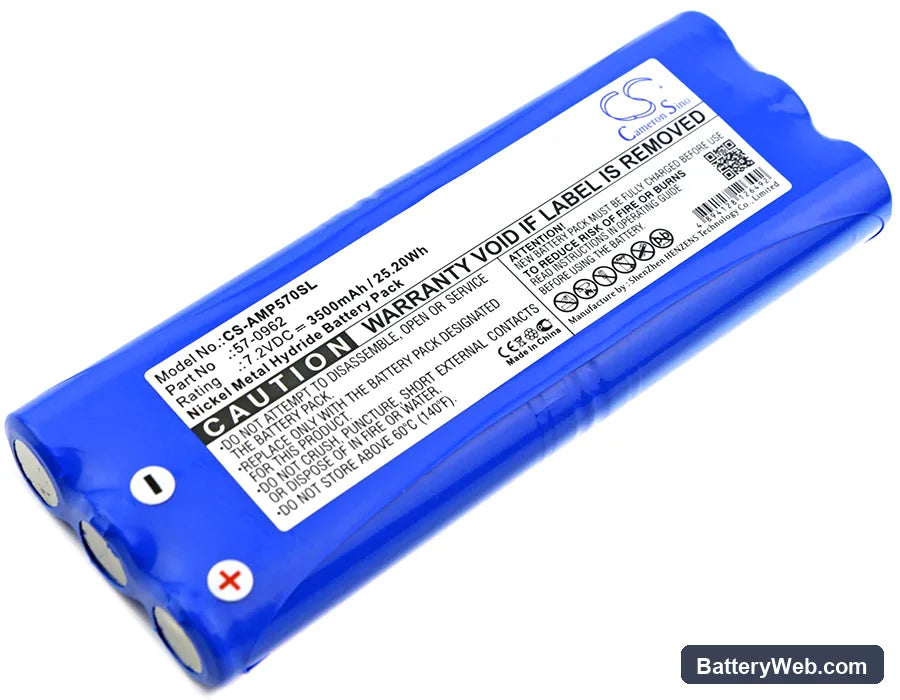 AMX Panjam Replacement Battery, 7.2V, 3500mAh, Ni-MH 1
