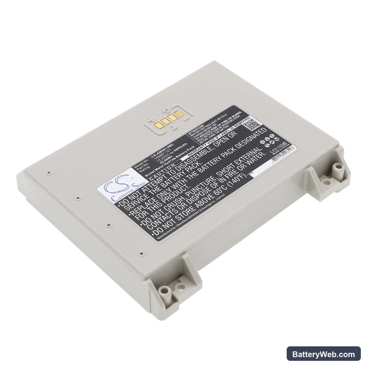 Diversified Medical NAL8100RB Replacement Battery, 12V, 4400mAh, Ni-MH 1