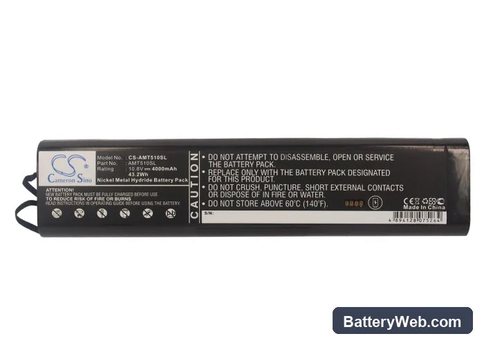 Acterna MTS-5100e Replacement Battery, 10.8V, 4000mAh, Ni-MH 6
